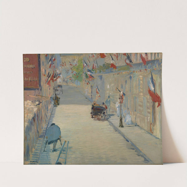 The Rue Mosnier with Flags (1878) by Édouard Manet