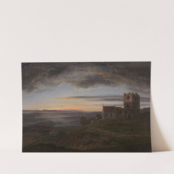 The ruined Church at Avaldsnes at Karmøy by Johan Christian Dahl