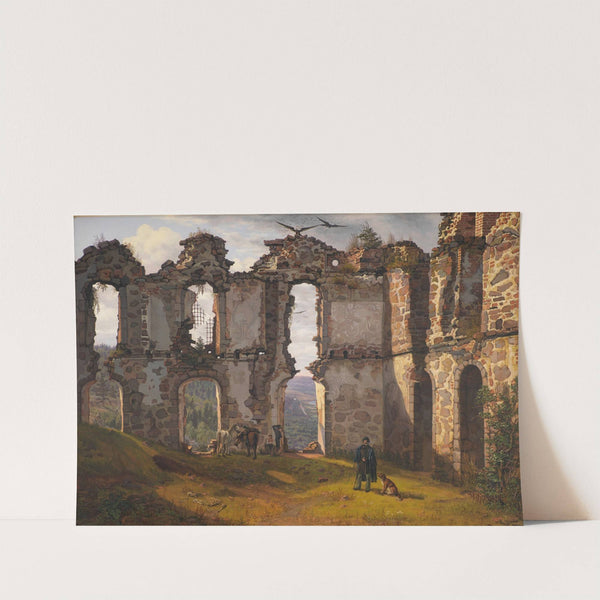 The Ruins of Brahehus near Jönköping, Sweden by Frederik Sødring