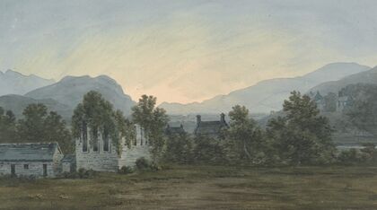 The Ruins of Cymer Abbey on the Mawddach River (1790) — size preview