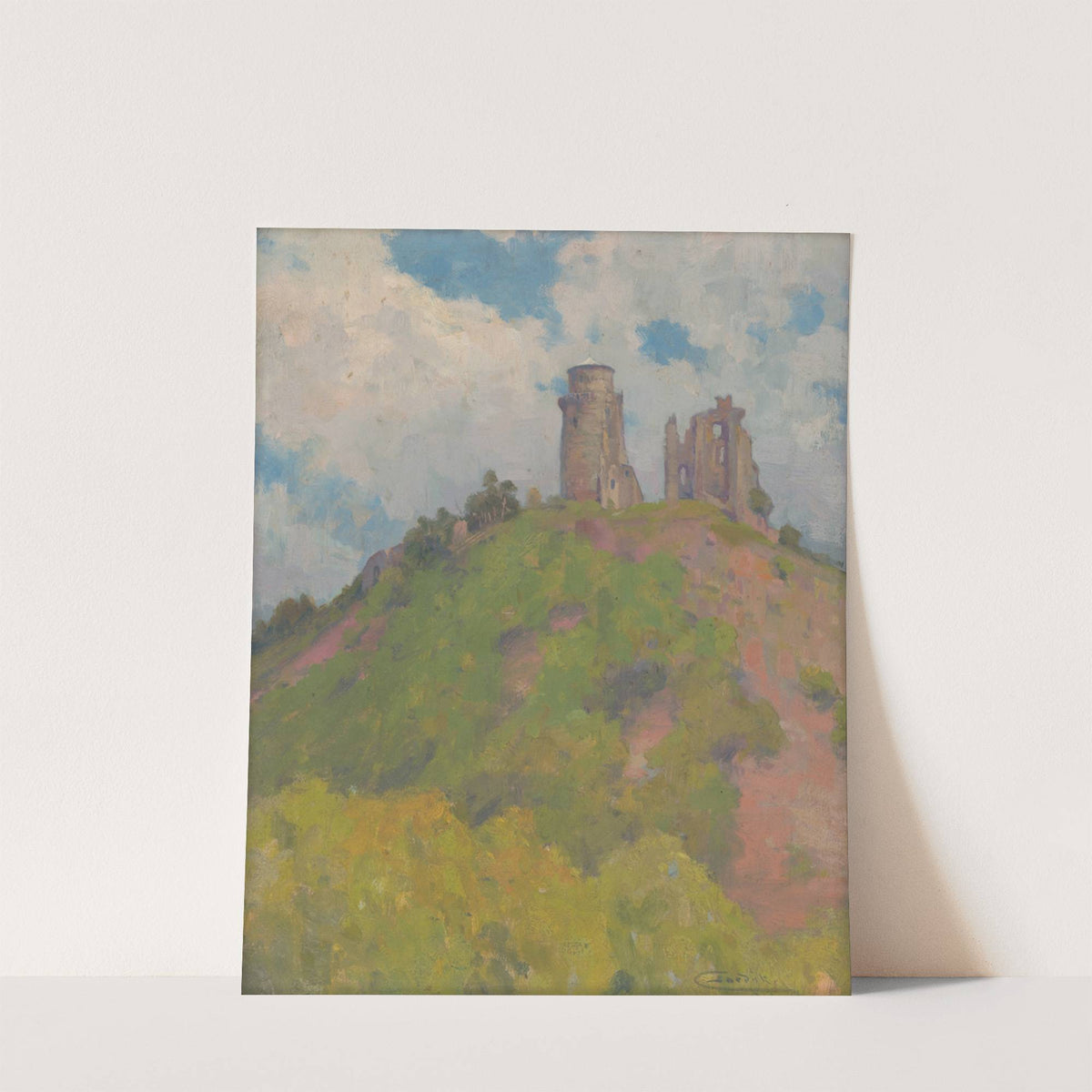 The ruins of Slane Castle (1902–1903) by Ľudovít Čordák