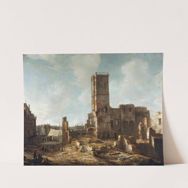 The Ruins of the Old Town Hall of Amsterdam after the Fire of 7 July 1652 (1652 - 1666) by Jan Abrahamsz Beerstraaten