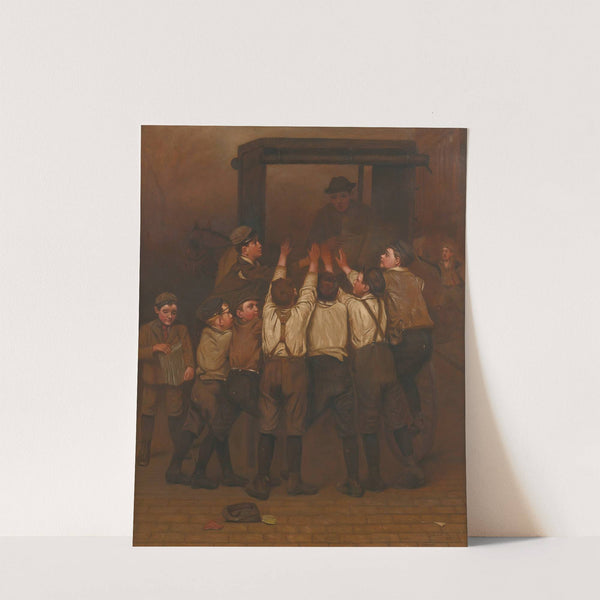 The Rush For Evening Papers by John George Brown