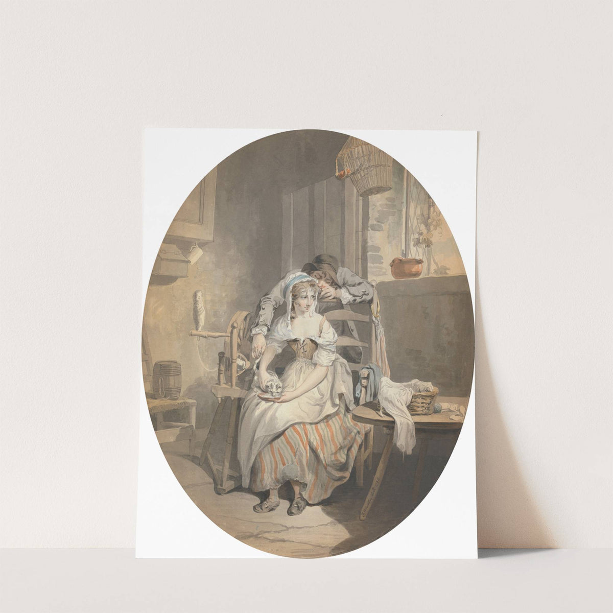 The Rustic Lover (1786) by Francis Wheatley