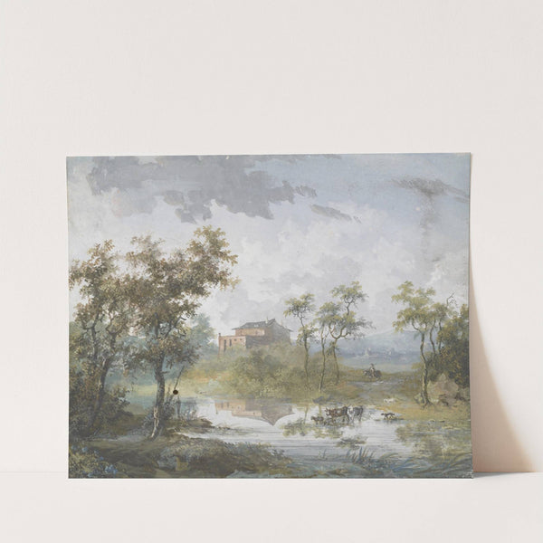 The Rustic River Ford by Louis Gabriel Moreau