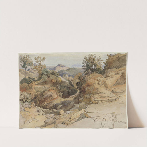 The Sabine Hills and Rocca Santo Stefano, Seen from Civitella by Victor Paul Mohn