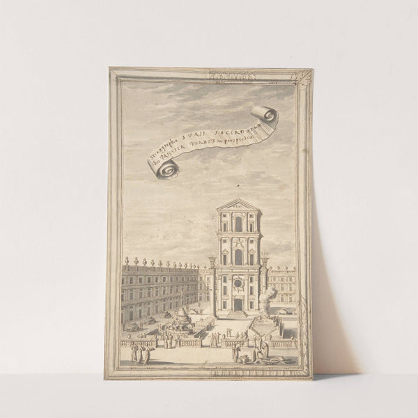 The Sacerdotal Atrium in Perspective late 17th–early 18th century (ca. 1730) by Johann Melchior Füssli