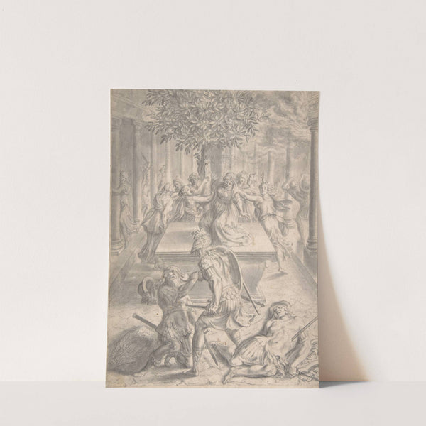 The Sack of Troy; Pyrrhus Killing Priam by Franz Cleyn