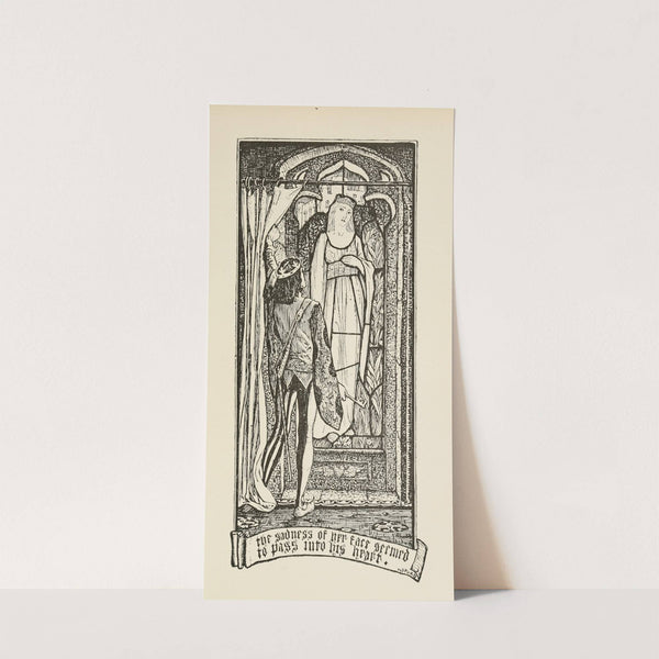 The Sadness of her Face seemed to pass into his Heart by Henry Justice Ford