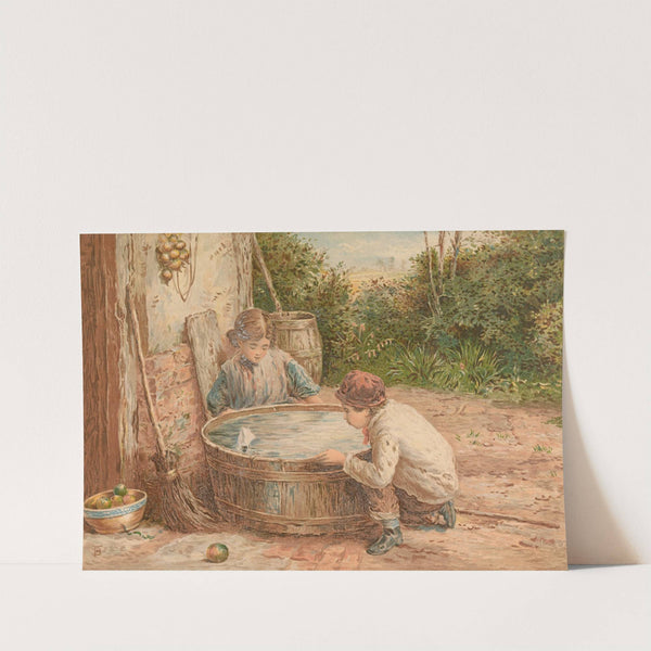 The Sailing Boat by Myles Birket Foster