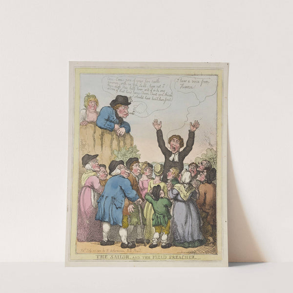 The sailor and the field preacher (1805) by Thomas Rowlandson