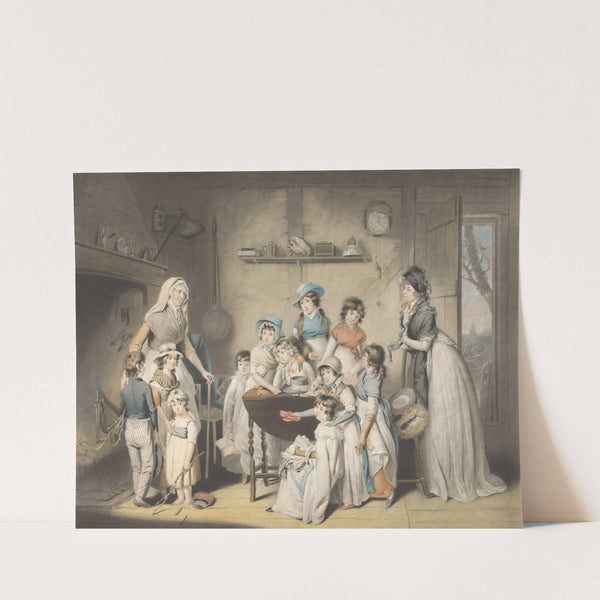 The Sailor’s Orphans or Young Ladies’ Subscription (ca. 1800) by William Redmore Bigg