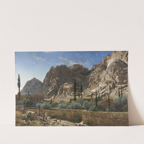 The Saint Catherine Monastery in Sinai by Adolf Meckel von Hemsbach