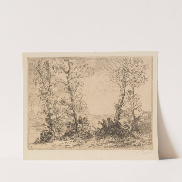 The Salmon Fisherman (Le Pêcheur du Saumon) (c. 1880) by Alphonse Legros
