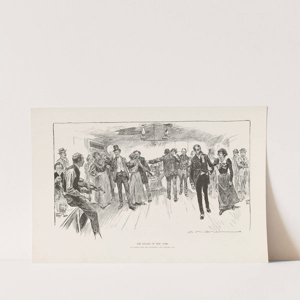 The salons of New York – An evening with the gentlemen’s chowder club (1896) by Charles Dana Gibson