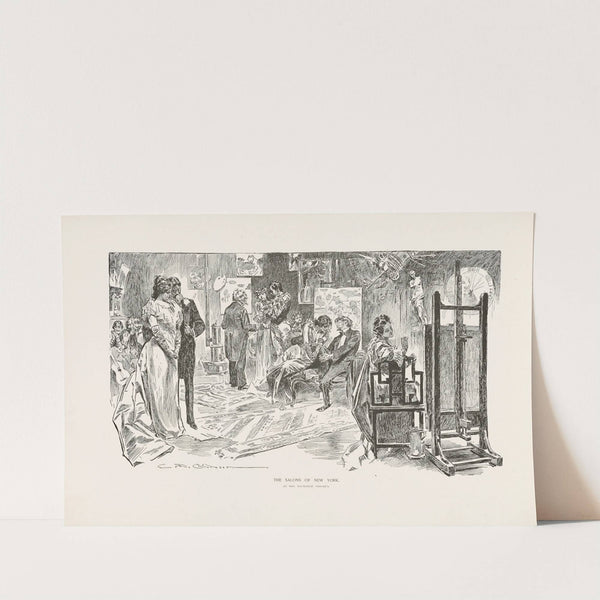 The salons of New York – At Mrs Daubleigh Chromes’s (1896) by Charles Dana Gibson