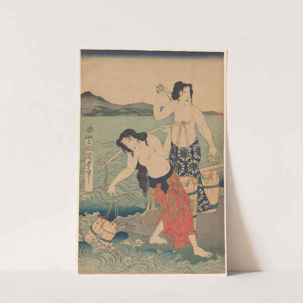 The Salt Women by Utagawa Kunisada (Toyokuni III)