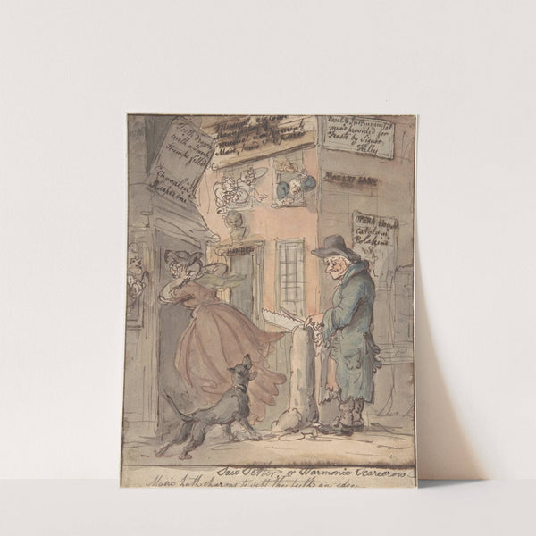 The Saw-Setter by Thomas Rowlandson