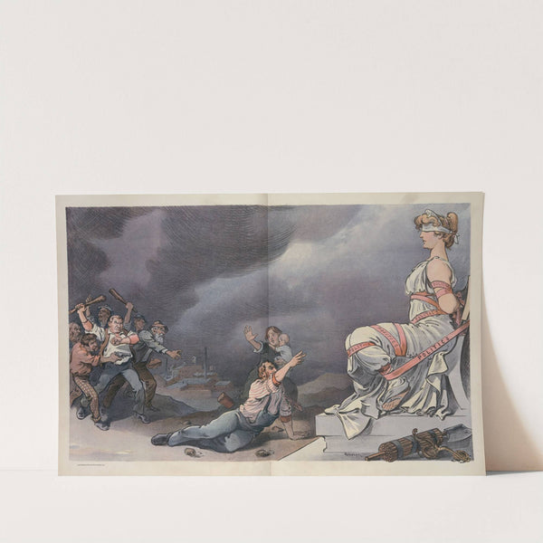 The scab’s appeal to Justice (1902) by Udo Keppler