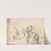 The Scholar Placed in His Seat Without Styrrops (1729) by John Vanderbank