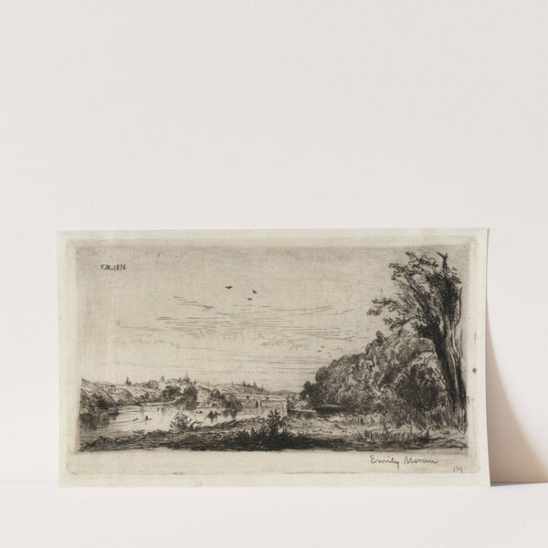 The Schuylkill, Columbia Bridge (1876) by Emily Kelley Moran