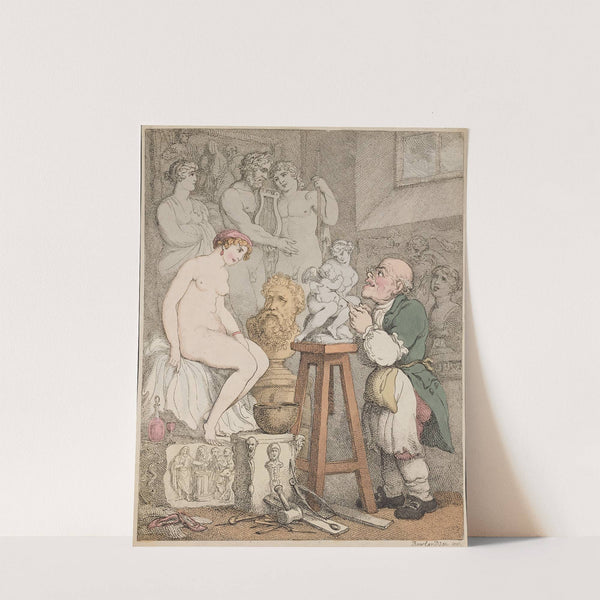 The sculptor by Thomas Rowlandson