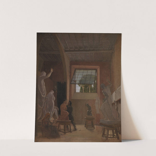 The Sculptor Jens Adolph Jerichau in his Studio in Rome by David Jacobsen