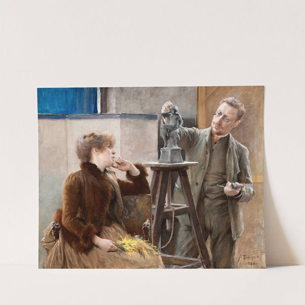 The Sculptor Ville Vallgren and his Wife (1886) by Albert Edelfelt