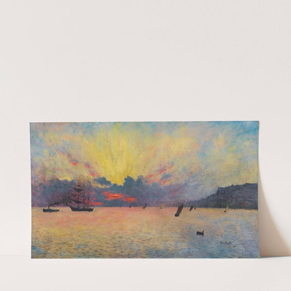 The Sea At Sainte-Adresse, Twilight (1907) by Siebe Johannes Ten Cate