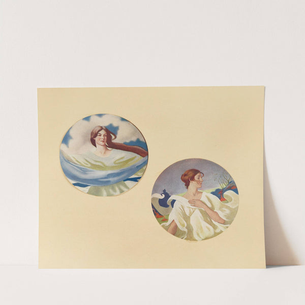 The Seasons. (After Frank Weston Benson) (1902) by A.V. Nye