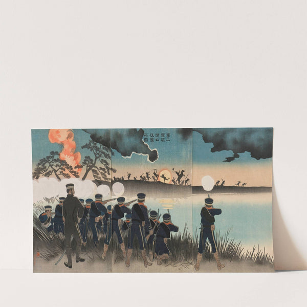 The Second Army’s Assault on Port Arthur (1894) by Kobayashi Kiyochika