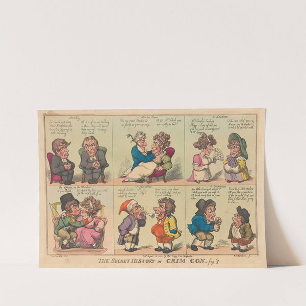 The secret history of Crim Con. Fig 1. (1808) by Thomas Rowlandson