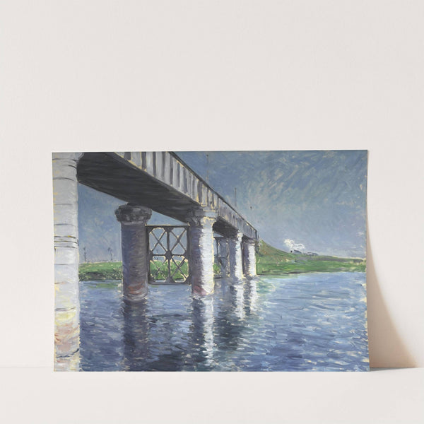 The Seine and the Railroad Bridge at Argenteuil (La Seine et le pont du chemin de fer dArgenteuil) by Gustave Caillebotte