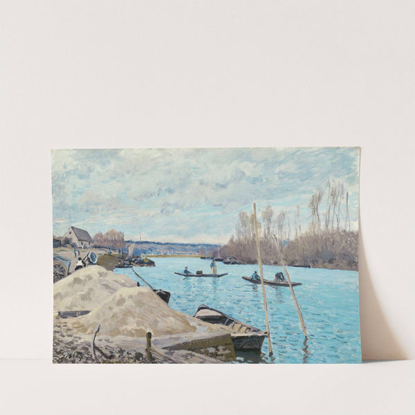 The Seine at Port-Marly, Piles of Sand (1875) by Alfred Sisley