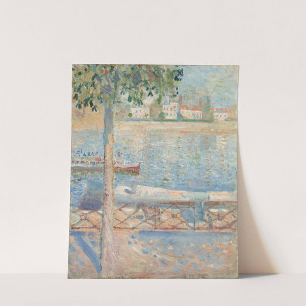 The Seine At Saint-Cloud (1890) by Edvard Munch
