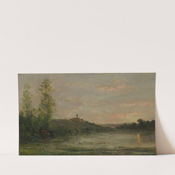 The Seine; Morning (1874) by Charles François Daubigny