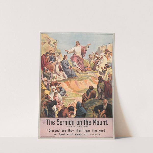The sermon on the mount (1905) by Stecher Litho. Co