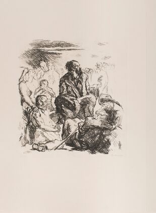 The Sermon on the Mount, plate 4 from the portfolio ‘Six Lithographs to the New Testament’ (1911)