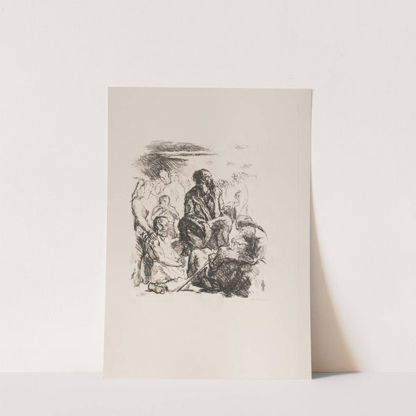 The Sermon on the Mount, plate 4 from the portfolio ‘Six Lithographs to the New Testament’ (1911) by Max Beckmann
