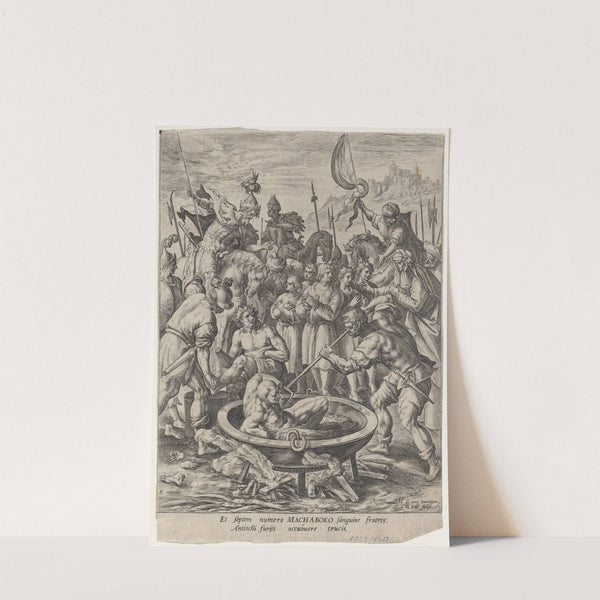 The Seven Maccabean Brothers Killed by Antiochus by Crispijn van de Passe I