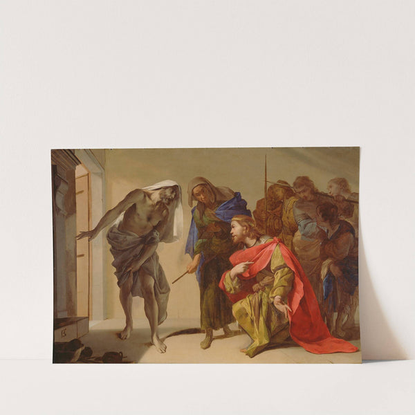 The Shade of Samuel Invoked by Saul (1650–1656) by Bernardo Cavallino