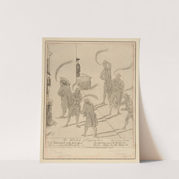 The shadow of opposition (1788) by James Sayers