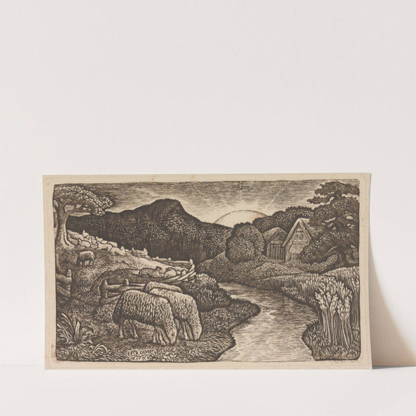 The Sheep of His Pasture (ca. 1828) by Edward Calvert