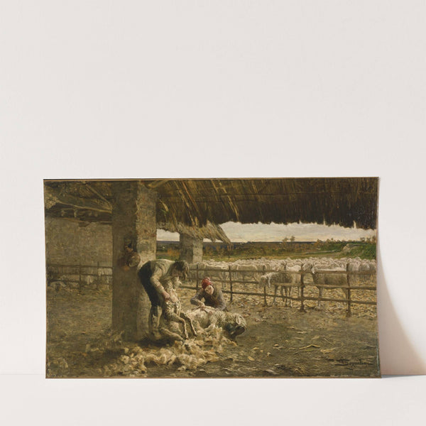 The Sheepshearing by Giovanni Segantini