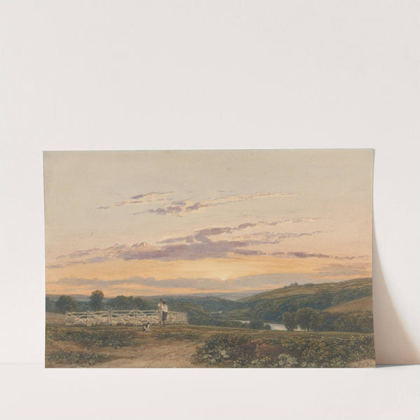 The Shepherd - Evening by Francis Oliver Finch