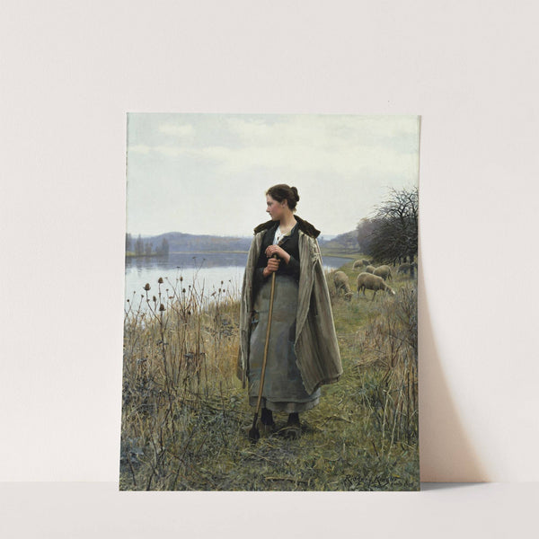 The Shepherdess Of Rolleboise (1896) by Daniel Ridgway Knight