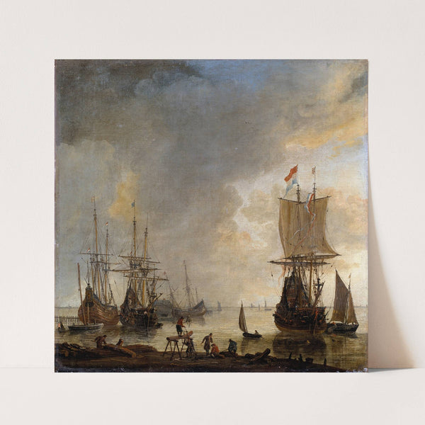 The Ship-yard in Amsterdam by Reinier Nooms