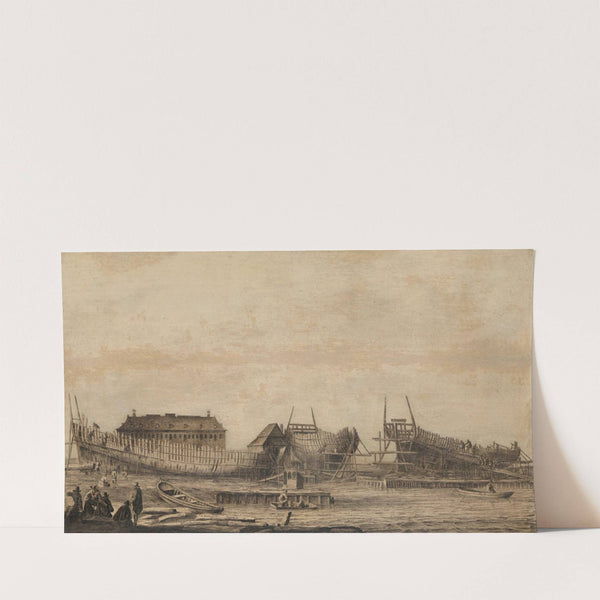 The Shipyard of the Amsterdam Admiralty (1655 - 1660) by Ludolf Backhuysen