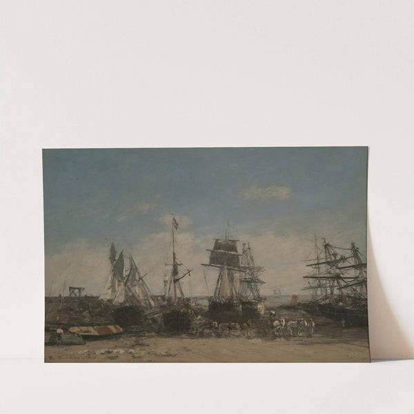 The shore of Portrieux, north coast (1875) by Eugène Boudin