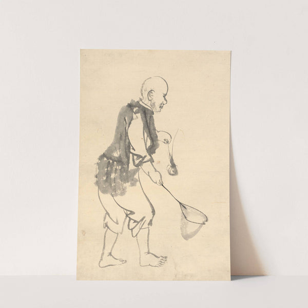 The Shrimp Fisherman (c. 1880–95) by Kōno Bairei